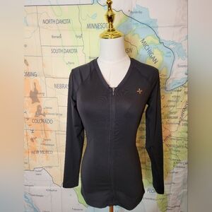Tommy Copper Women's Black Long Sleeve Top Size M
